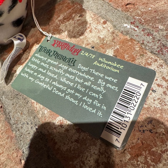 1998 Liquid Blue Grateful Dead Plush Bean Bear Dupree - Picture 5 of 8